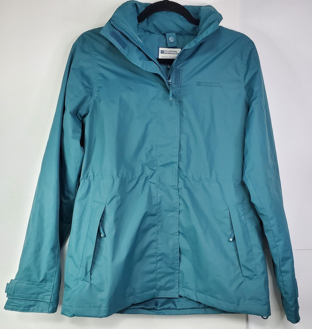 Mountain Warehouse Womens Small Lightweight Waterproof Jacket Teal